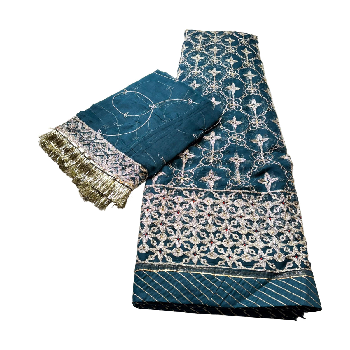 Humrahi Fabric Poshak with Kundan Zari Work | Premium Traditional Attire