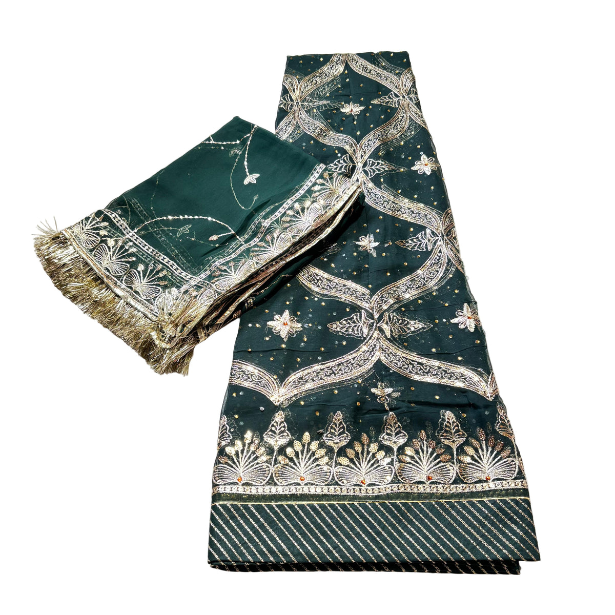 Humrahi Fabric Poshak with Humrahi Odni | Kundan Zari Work | Rajasthani Traditional Dress