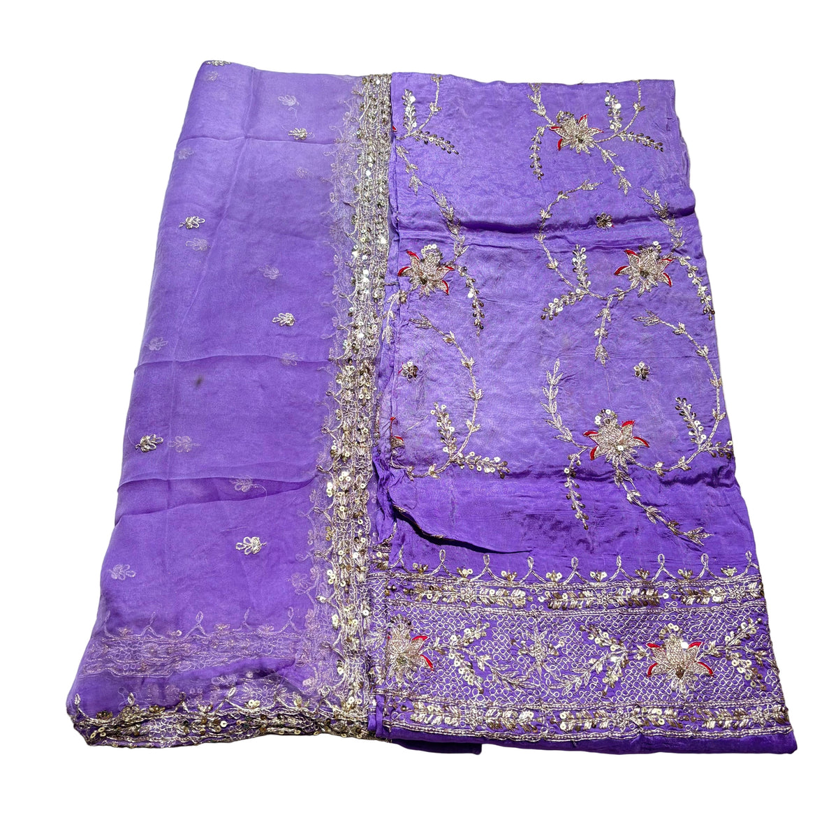 Crup Fabric Poshak with Tora Odhani | Pittern Work | Traditional Wear