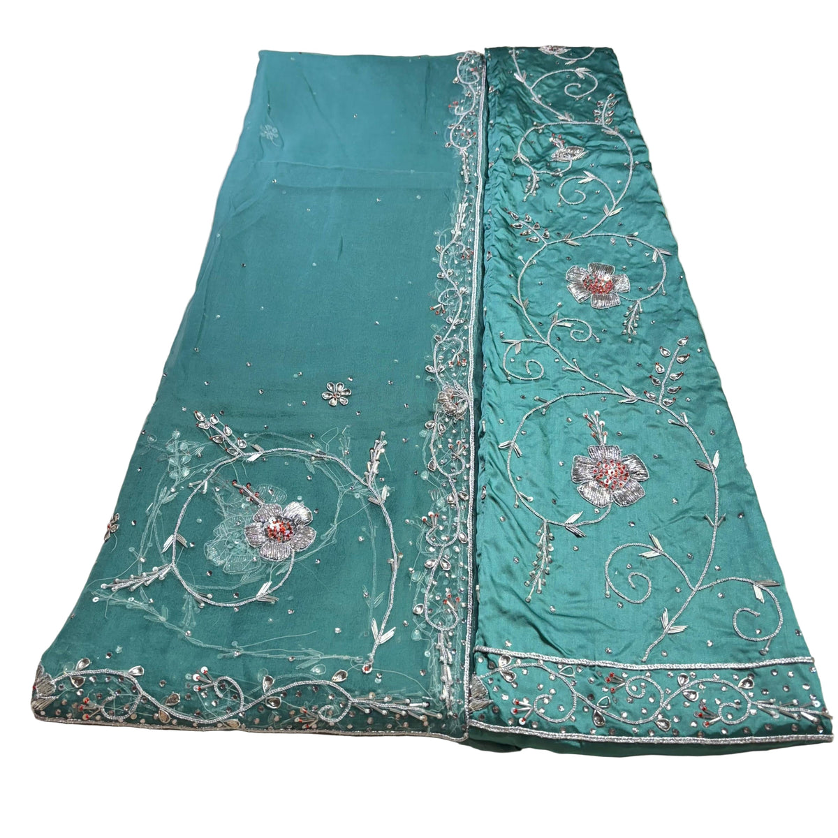Rajputi Poshak – Zardozi Zari Bamber Satin with Thakhurji Odhni