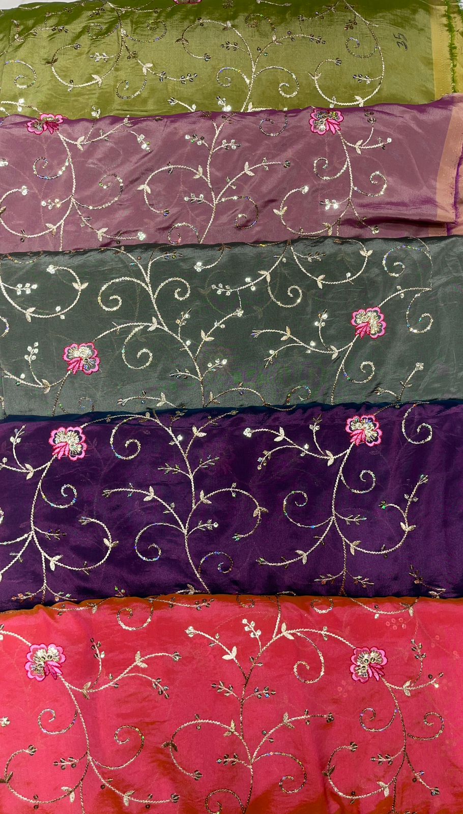 Premium Dhup Chaav Fabric Poshak Set with Odni | Traditional Shine Fabric Dress