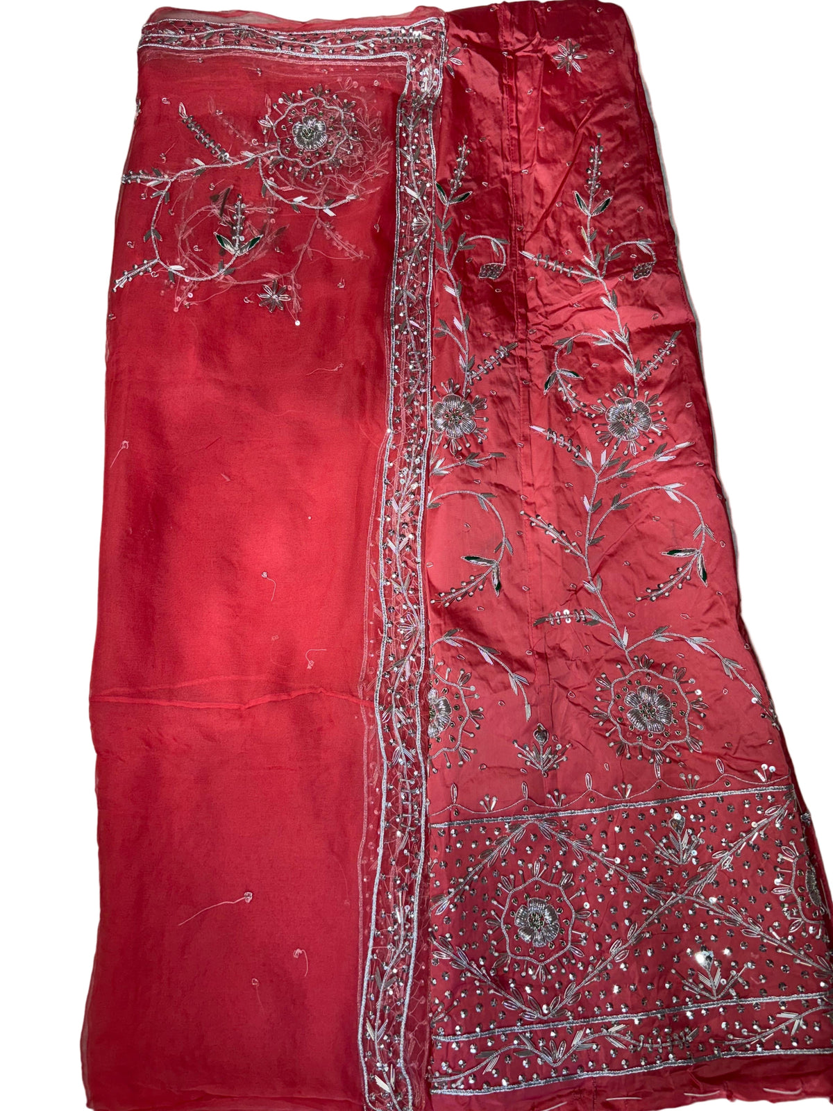 Rajputi Poshak | Bemberg Satin Fabric with Thakurji Pyor Odhni | Heavy Zardozi, Dabka, Sequin & Jari Handwork