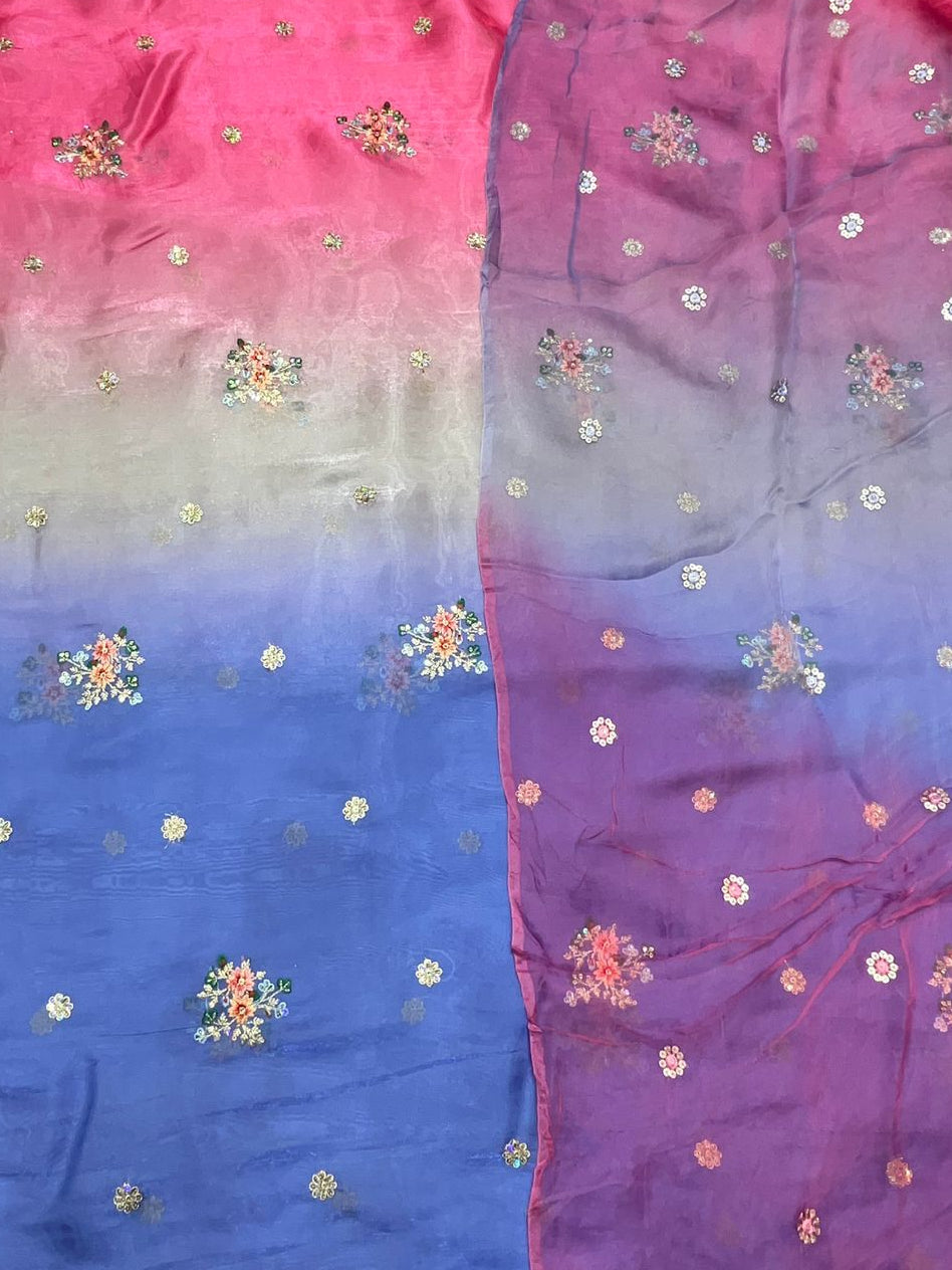 Elegant Modal Silk Suit Set with Designer Odni | Upada Boutique Collection