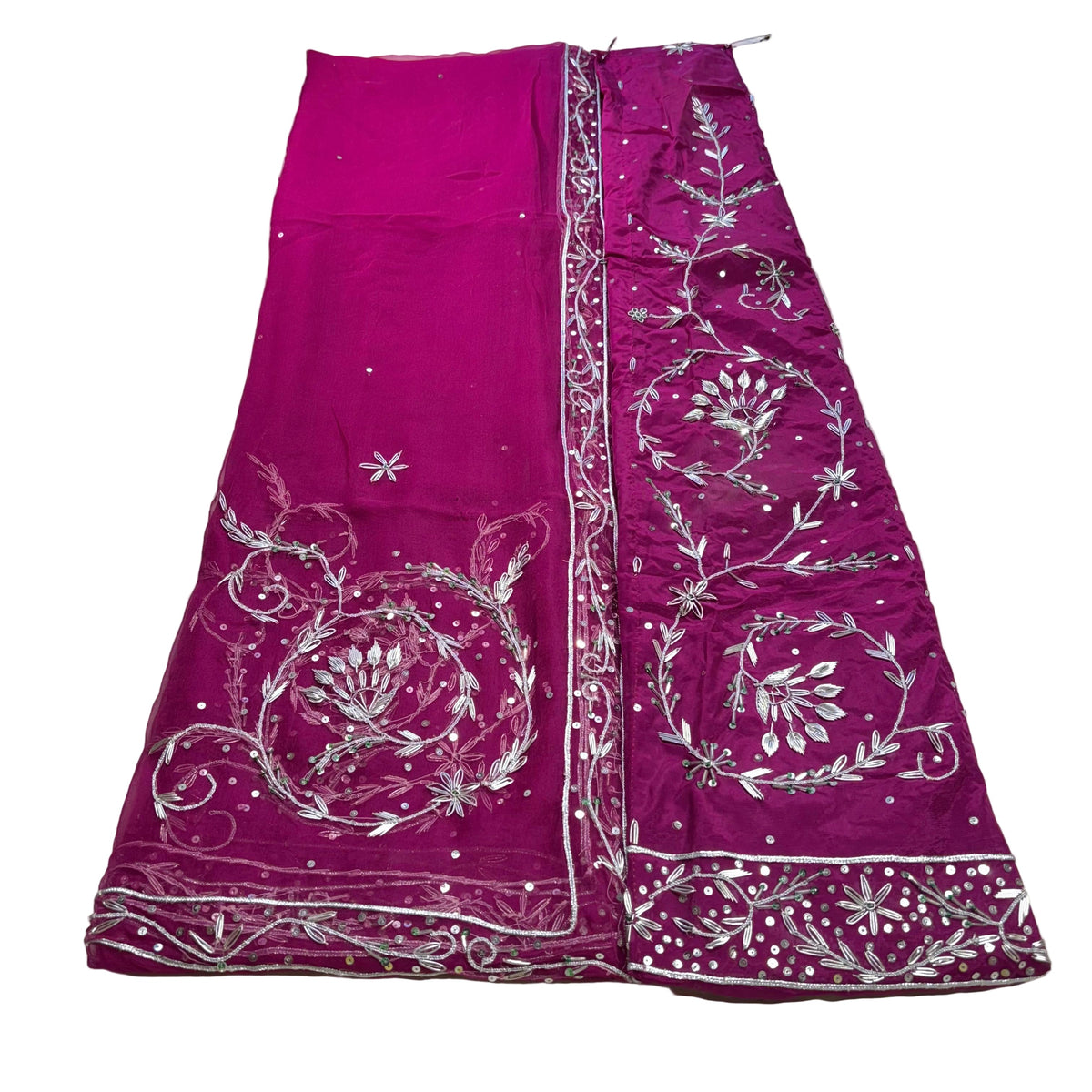 Rajputi Poshak – Zardozi & Cut Dana Natural Crepe with Thakhurji Odhni