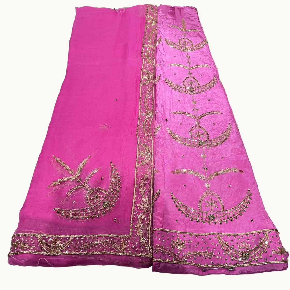 Premium Rajputi Poshak in Natural Crape Fabric with Pure Thakurji Odni & Heavy Handwork