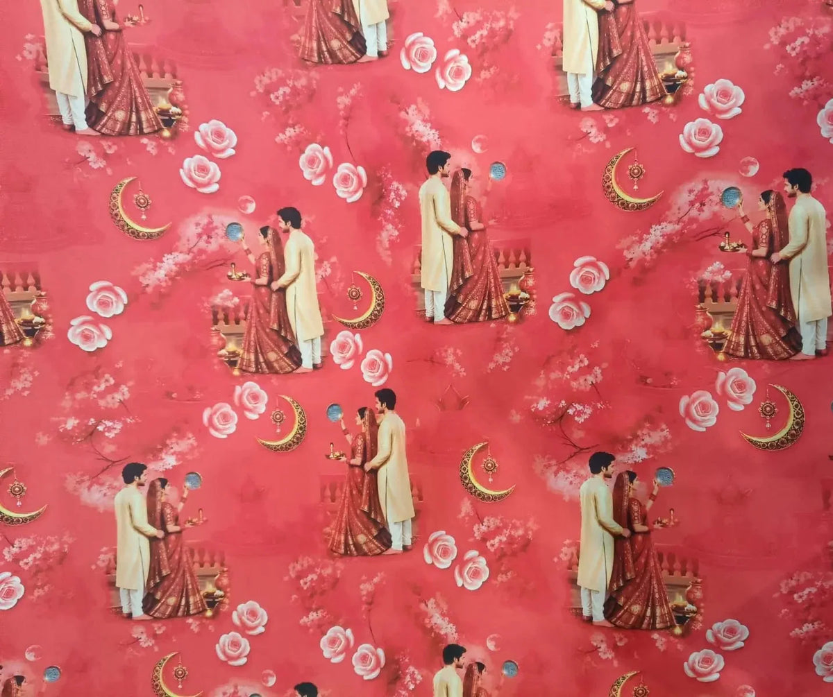 Karwa Chauth Rajputi Poshak Fabric in BSY – Rajan Odhni