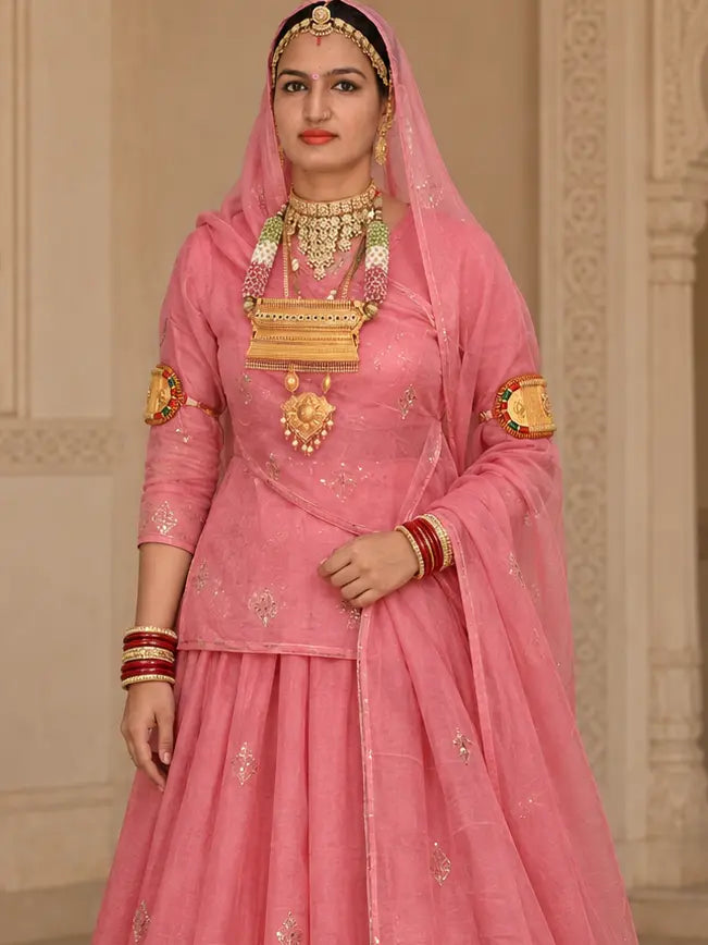 Mor Border Cotton Suit Set for Women – Embroidered Peacock Border Suti Suit Dress Material