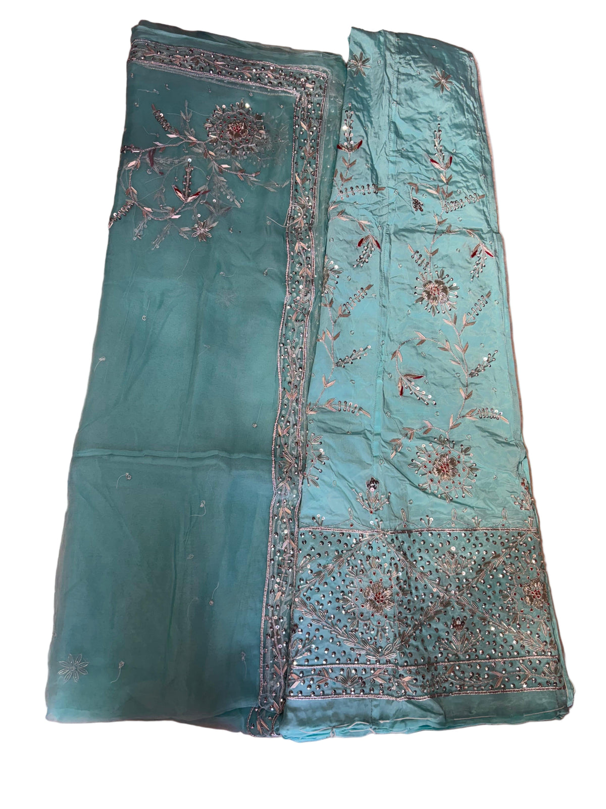 Rajputi Poshak | Bemberg Satin Fabric with Thakurji Pyor Odhni | Heavy Zardozi, Dabka, Sequin & Jari Handwork