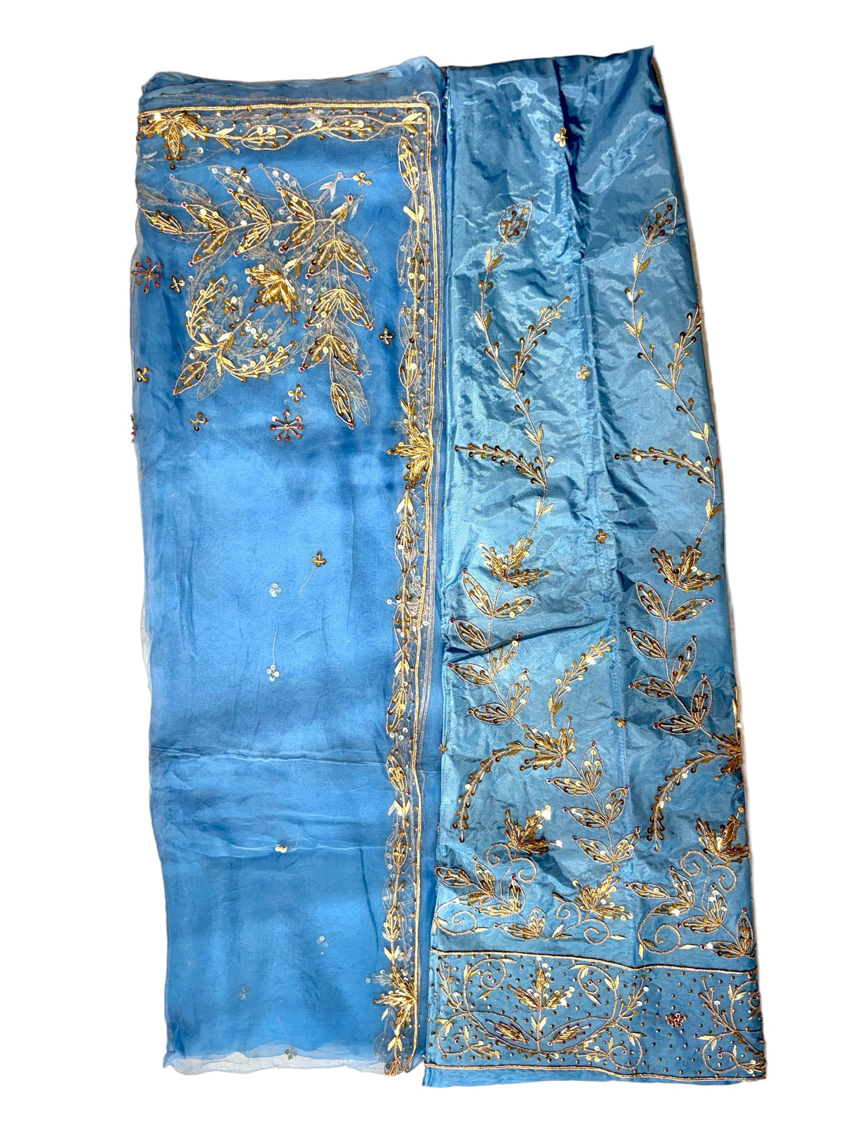 Rajputi Poshak | Bemberg Satin Fabric | Heavy Zardozi, Dabka, Sequin, Jari & Cut Dana Handwork | Thakurji Pyor Odhni