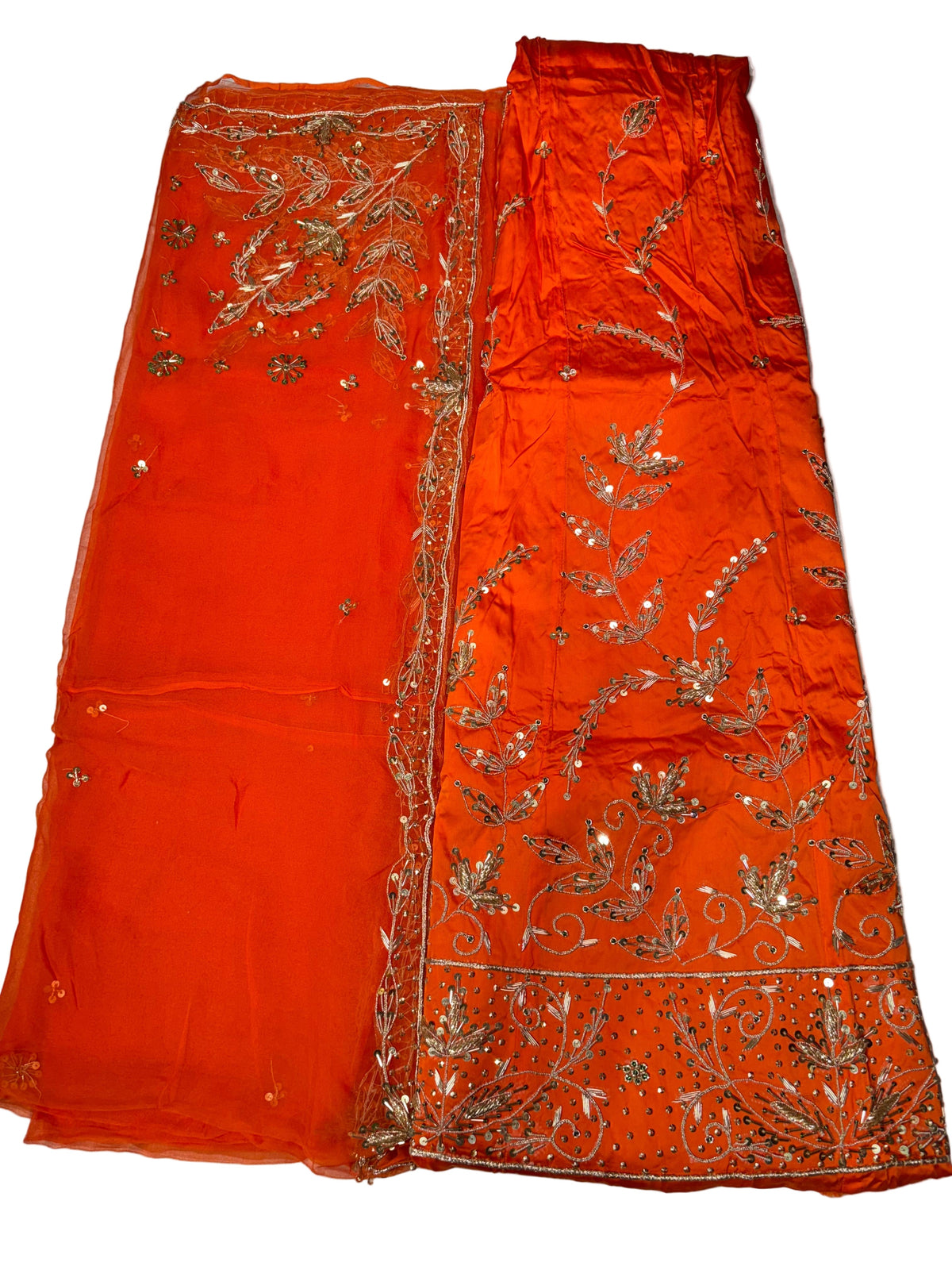 Rajputi Poshak | Bemberg Satin Fabric | Heavy Zardozi, Dabka, Sequin, Jari & Cut Dana Handwork | Thakurji Pyor Odhni
