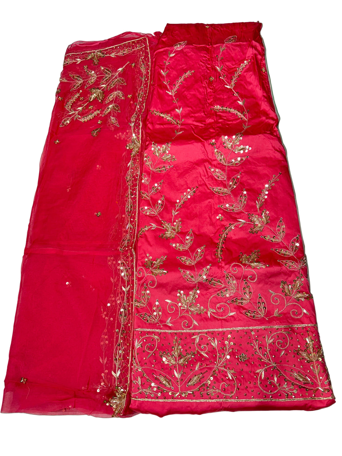 Rajputi Poshak | Bemberg Satin Fabric | Heavy Zardozi, Dabka, Sequin, Jari & Cut Dana Handwork | Thakurji Pyor Odhni